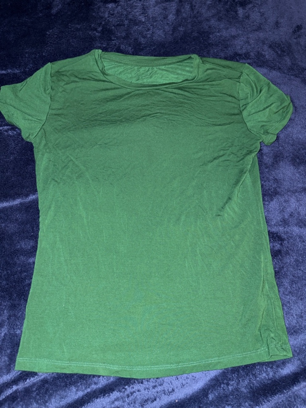 Women’s Green Crewneck Short Sleeve Top